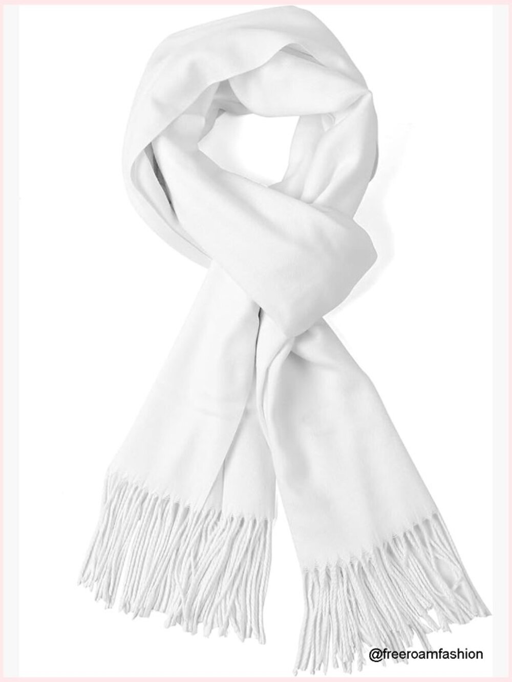 Super Soft Cashmere Feel Winter Scarf Fringe Wrap Lightweight Cozy Fashion